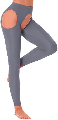 Agенски женски високи половини во салата за теретани хулахопки, шупливи компресивни тренинзи за јога панталони