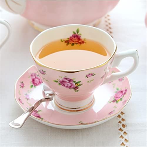 SBSNH розово дно роза Хадо чај сет чаша Елегантен керамички попладневен чај сет дома чај