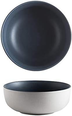 WYBW едноставни и стилски керамички чинии од керамички рамен, чинии за кнедли, единечни кујнски прибор, трајни, не лесни за кршење, изолација