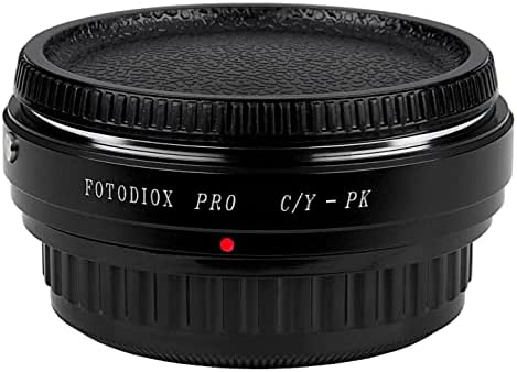 Адаптер за монтирање на леќи Fotodiox Pro, Contax Yashica Mount Lens до Pentax K Mount DSLRS камери, Cy-Pk Pro