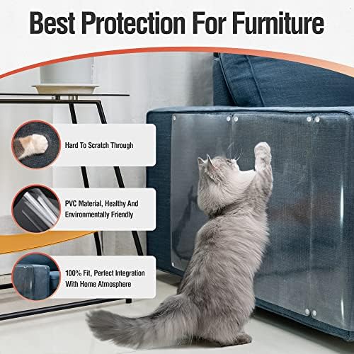 Конлун Заштитник За Мебел За Гребење Мачки - Заштитници Против Гребење Од Мачки-Лента За Одвраќање За Гребење Мачки-Заштитници За Агол