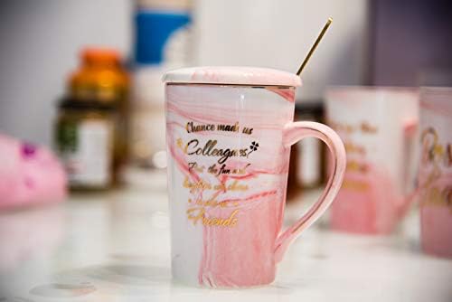 Mugpie Chance направи колеги за кафе, смешни соработници подароци роденденски подарок за женски шеф жени пријатели канцелариски подароци