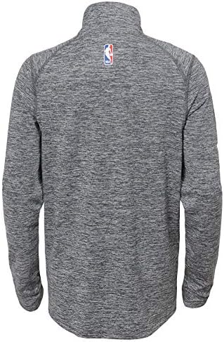 OuterStuff Nba Big Boys Youth Space Dade Herhed Grey Grey 1/4 Zip Element Pullover