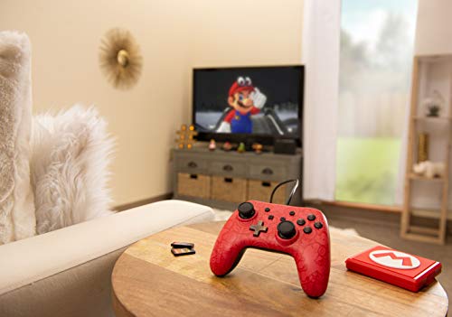 Powera Wired Controller Plus - Super Mario - Nintendo Switch, црвено