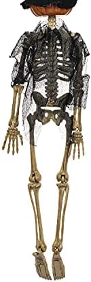 16 ”Позитивно тело на скелетот за Ноќта на вештерките со подвижни зглобови за опседнати куќи реквизити украси за градинарски забави фестивалски