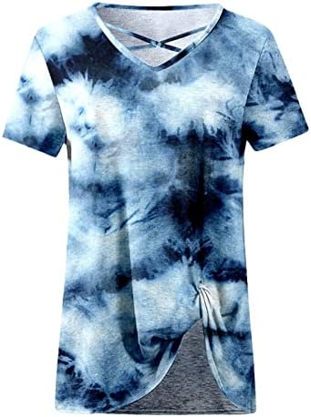 2023 Облека модна памук против вратот графички вратоврска боја лабава вклопена врвна мета за тинејџери летни есенски кратки ракави врвот
