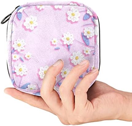 Санитарна торба за складирање на салфетка, менструална чаша торбичка преносна санитарна салфетка влошки кесички женски менструација торбичка за тинејџери жени д?