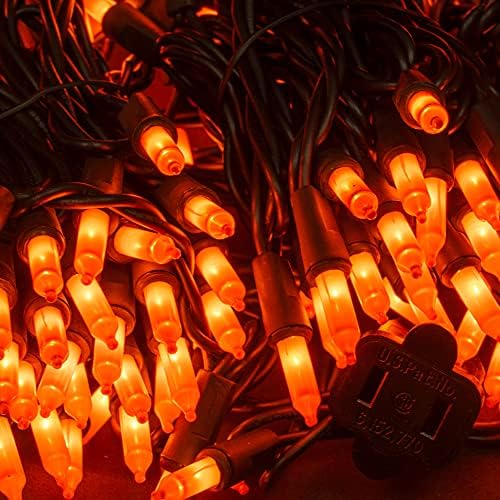 Blight Bright Halloweeen 20 инчи 24 LED осветлени од дрво Декор на дрво + Ноќта на вештерките 150 брои 33 метри мини низа светла