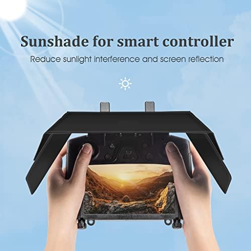Преклопување на мобилниот телефон Sunshade компатибилен со Mavic 2/Mavic Air 2/DJI-Air 2S/DJI-Mini 2 далечински управувач со дрон Дроен
