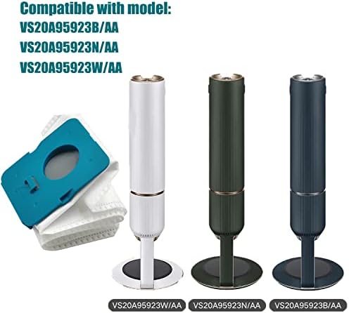 6 компјутери VCA-ADB95 Замена на торбата со прашина за Samsung Bespoke Jet без безжичен вакуум чистач VS20A95923W Автоматска