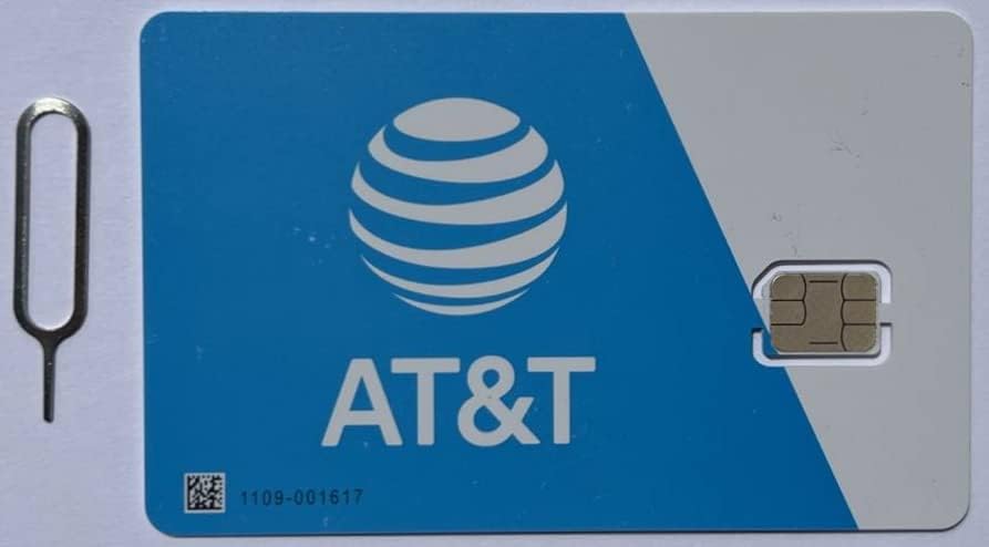 AT&T Wireless 5G LTE SIM картичка со пакување со пакување во Detroit Co.