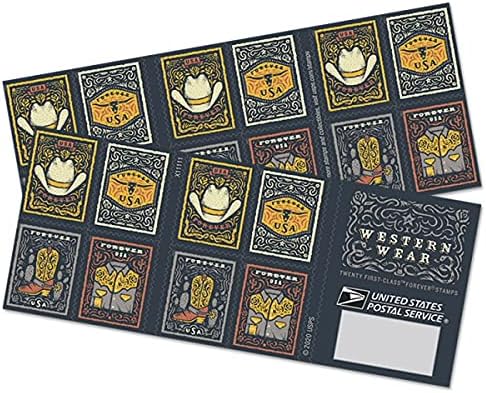 Западната брошура за носење од 20 поштенски марки засекогаш
