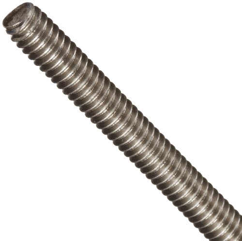 Мали делови 303 Не'рѓосувачки челик целосно навојна шипка, 0-80 нишки, 24 вкупна должина