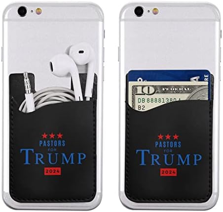 Трамп 2024-6 Телефон назад еластичен држач за картички за ракави за ракави Погоден за сите мобилни телефони повеќето паметни телефони