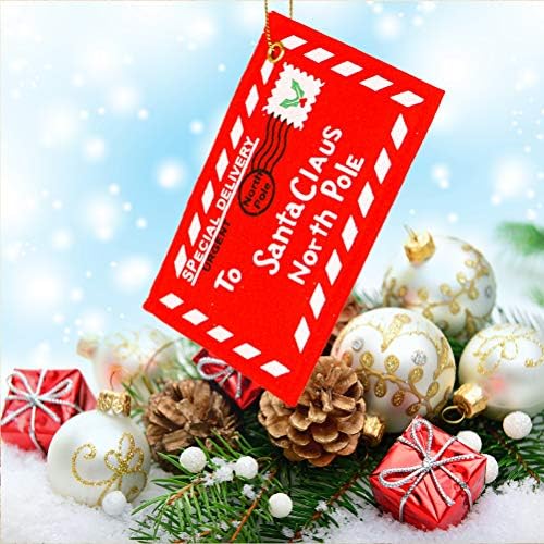 Абаодам 6 парчиња Кеси За Бонбони Висечка Ткаенина Дедо Мраз Пликови Украси За Новогодишни Елки Торби За Подароци