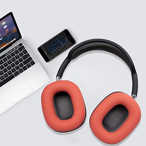 Soulwit Силиконските ушни влошки го покриваат заштитник за AirPods Максимални слушалки за слушалки, пот -огноотпорни, лесно се пеат,