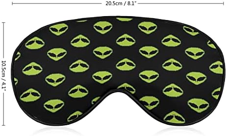 Симетрична маска за спиење на вонземјани со прилагодлива лента за затемнување на мекото покритие за очи за да се опушти од патувањето