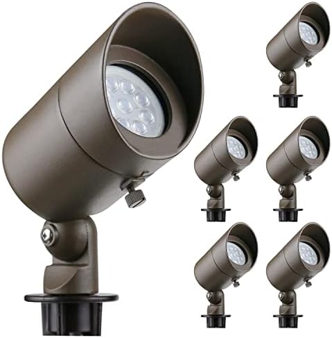 Lumina 4W LED Пејзаж Светла Фрлија - Алуминиум Водоотпорен Отворен Низок Напон Рефлектори За Ѕидови Дрвја Знамиња Светлина Со Топла Бела 4w MR16