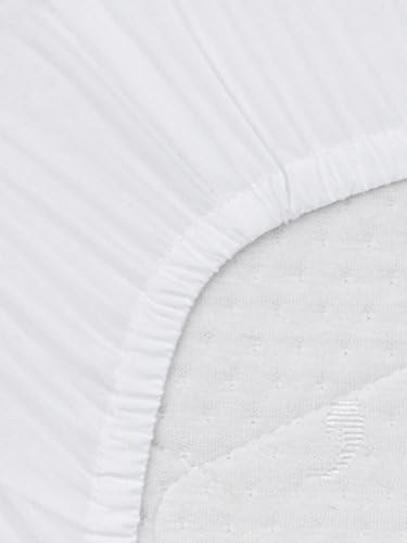 Декоративно креветче вграден лист, опремена со микрофибер со микрофибер, универзални чаршафи за креветчиња, 28 x 52, класичен стил на шема на чипка за печатење, за дев?
