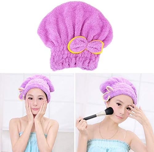 Wfar kuaisuganfa капа капа за туширање капа за микрофибер, завиткан текстил додатоци за бања, дами туш капа J21114