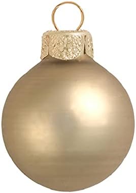40ц мат злато стакло топка Божиќни украси 1.5 “