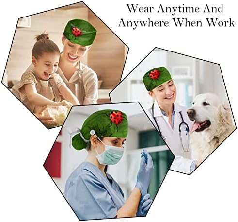 Чиста шема на кучиња 2 парчиња прилагодливи буфонски капи со копчиња и капаци за вратоврска на главата на лентата за џемпери