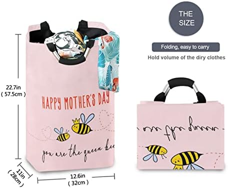 Кошница За складирање Среќен Ден На Мајката Слатки Пчели Розови Алишта Попречуваат Склопувачки Екстра Голема Играчка Расадник