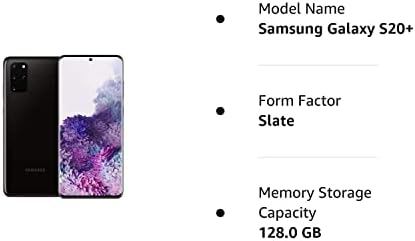 Samsung Galaxy S20+ 5G Фабриката Отклучен Андроид мобилен телефон | 128 GB складирање | Космичко црно