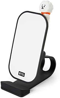 BT21 Дизајн на карактер безжичен полнач за полнач за мобилни телефони QI, RJ, бело