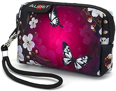 Аупет Пеперутки Дизајн Дигитална Камера Случај Торбичка Паричка Чанта Со Ремен За Sony Samsung Никон Канон Кодак