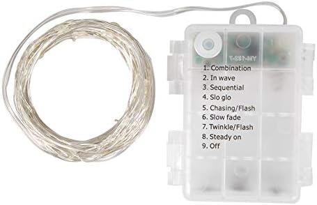 Водоотпорна светлина на LED Chiciris LED, 6M со низок напон USB бакарна жица жица самовила, 8 бои изборни декоративни светлосни жици