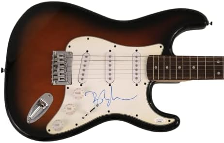 Бери Манилоу потпиша автограм со целосна големина Fender Stratocaster Electric Guitar W/ James Spence JSA Автентикација - Обидете се