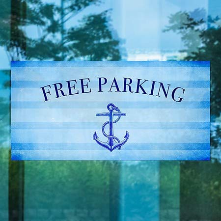 CGSignLab | Бесплатен Паркинг-Наутички Ленти Прицврстување На Прозорецот | 24 x12