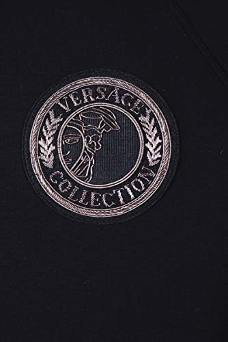 Колекција Версаче Колекција Лого за џемпери со долги ракави Класично вклопување во Италија 92% памук