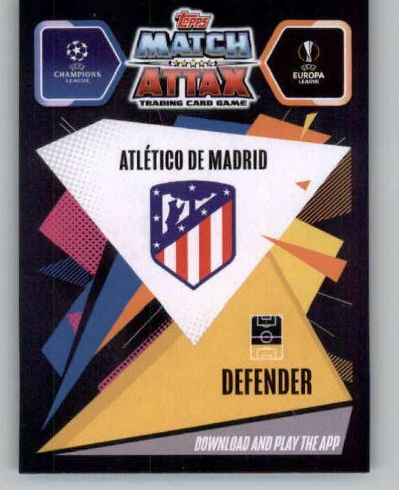 2020-21 TOPPS Chrome Match Attax UEFA UCL League 157 Renan Lodi Rising Star Star Atletico Madrid Fook Footing Trading Card