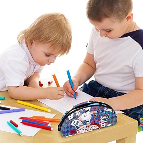 Кутија со моливи на геерот, торбичка за моливи, торба со моливи, естетска торбичка за молив, цртан филм за зајаци од бајка