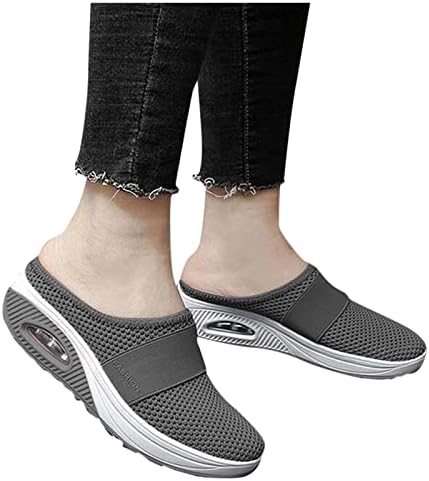 Чевли за перничиња од гоготи, ортопедски одење, случајно со лак поддршка цврста воздух комфорна машка црна црна лизгање на чевли cy63