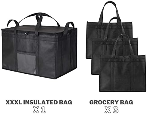 NZ Home Ultimate Tags Bags Bands XL Tags за намирници 3 пакувања + xxxl изолирани торби 1 пакет