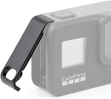 Капакот на капакот на вратата на батеријата Hero8 ABS со порта за полнење за GoPro Hero8 Black Action Camera ， Fire Rock Battery