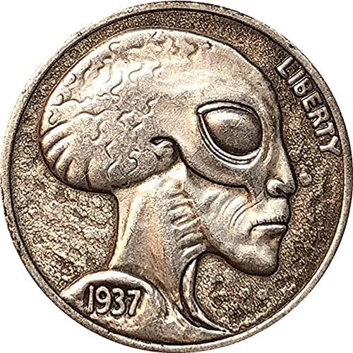 Предизвик монета Американска 1898 година Морган монета реплика комеморативна монета сребрена позлатена античка занаетчиска комеморативна