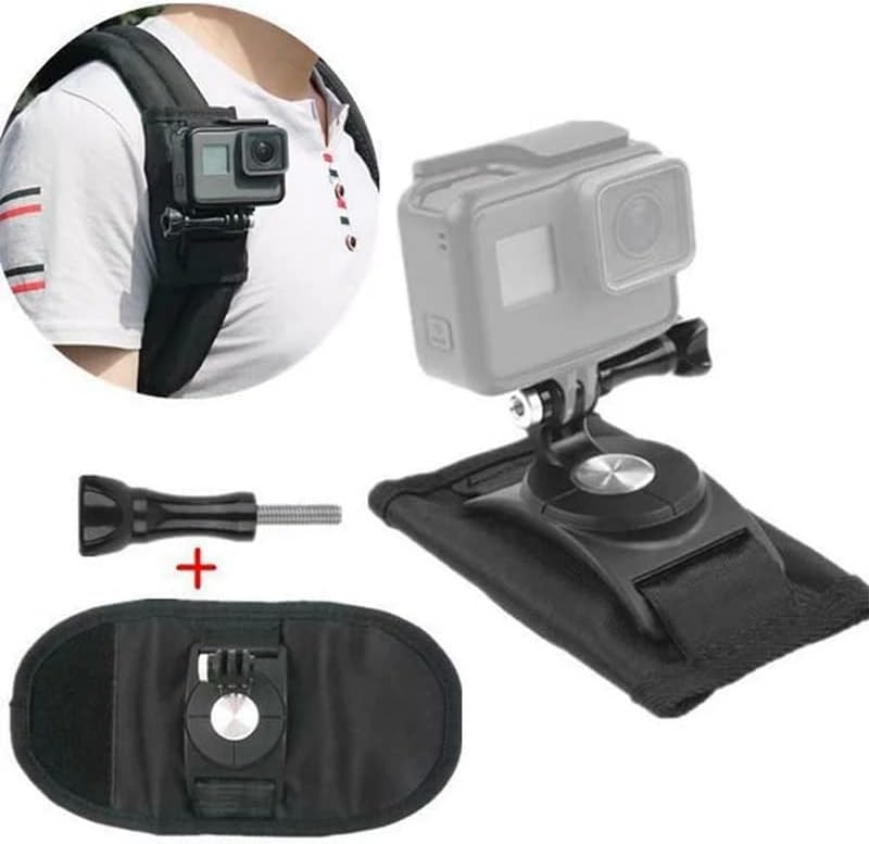 Iuljh Спортска камера ранец за клип за клип за рамо за рамената на држачот за токи додатоци