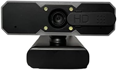 Генеричка RGB Веб Камера - 1080p HD Веб Камера Со Микрофон, Капак За Приватност-7 RGB Светла, Прилагодлива Осветленост На 2 Нивоа-Компјутер,