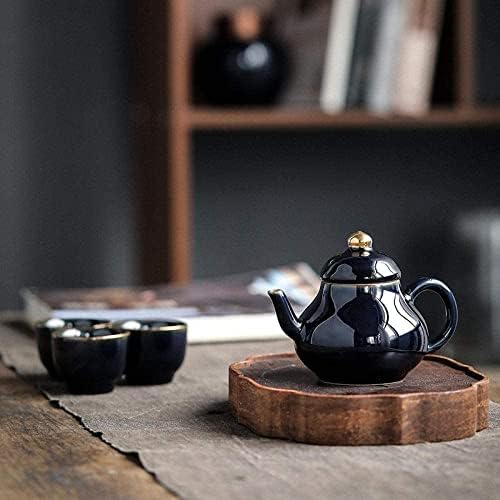 Office чајник чајник керамички чај чај чај постави керамички едноставен страничен филтер чајник