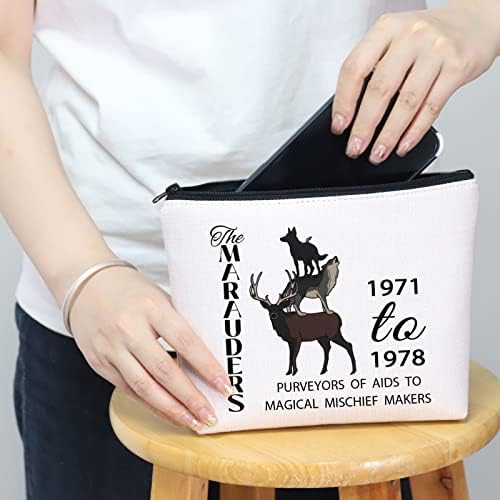 Мародерите Инспирираа Подарок Хари Фандом Подарок Мародер Тим Шминка Патент Торбичка За Девојки Жени