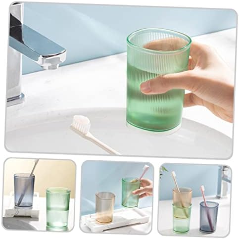 Zerodeko 9 парчиња практични дневни транспарентни гулаби на устата за миење садови за миење садови за домаќинство, преносни чаши за