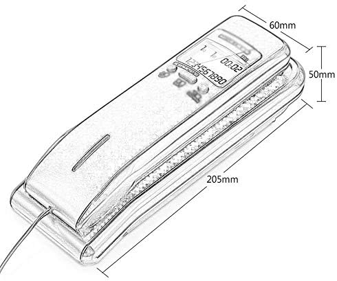 Телефон KLHHG, ретро фиксни телефонски стил во западен стил, со дигитално складирање, монтиран wallид, функција за намалување