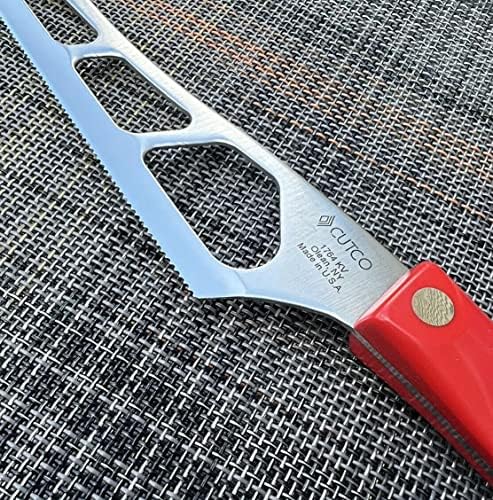 Cutco 1764 Традиционален нож за сирење - црвено