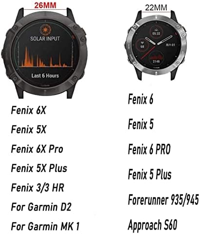 SNKB Sport Silicone Watchband ЗА Garmin Феникс 7X 7 6X 6 Pro 5X 5Plus S60 935 Брзо Ослободување 22 26mm Рачен Ремен