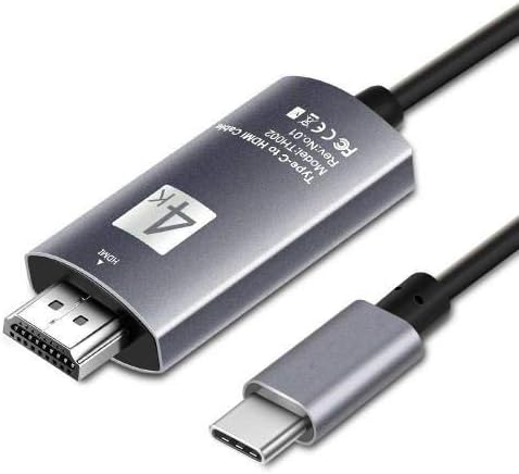 BoxWave Кабел Компатибилен Со JBL Линк Пренослив-SmartDisplay Кабел-USB Тип-C ДО HDMI, USB C/HDMI Кабел За JBL Линк Пренослив-Jet