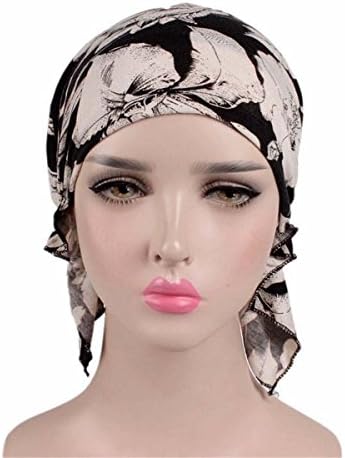 Qhome Women Cotton Bandana Same Presed Cheme Chem Hat Beanie Turban Headwear за пациенти со карцином дами турбанте